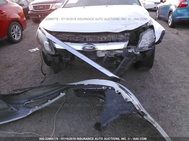 3FAHP0HA1CR211827 - 2012 FORD FUSION SE Blanc photo 6