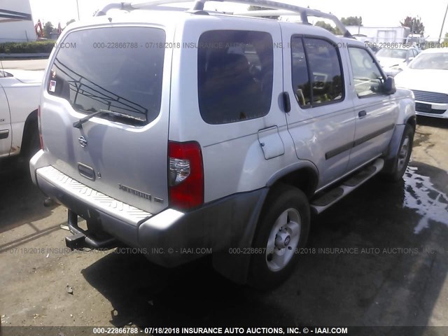 5N1ED28T51C570852 - 2001 NISSAN XTERRA XE/SE Light Blue photo 4