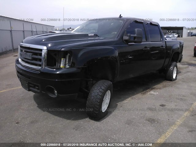 3GTEK13Y47G538438 - 2007 GMC NEW SIERRA K1500 BLACK photo 2