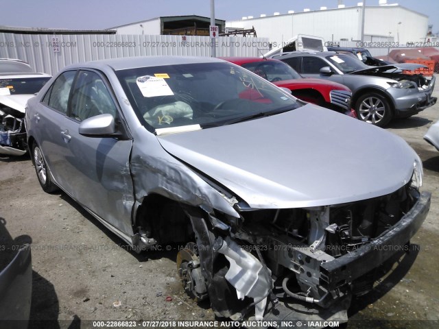4T4BF1FK7ER344254 - 2014 TOYOTA CAMRY L/SE/LE/XLE SILVER photo 1