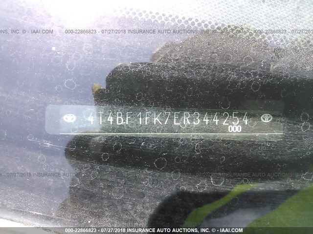 4T4BF1FK7ER344254 - 2014 TOYOTA CAMRY L/SE/LE/XLE 银色 照片 9