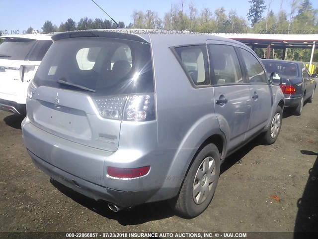 JA4LS21W28Z006325 - 2008 MITSUBISHI OUTLANDER ES 银色 照片 4