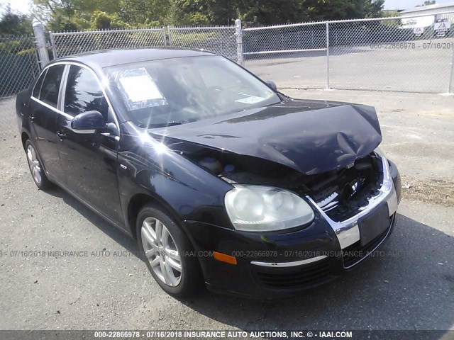 3VWEF71KX7M176569 - 2007 VOLKSWAGEN JETTA WOLFSBURG 黑色 照片 1