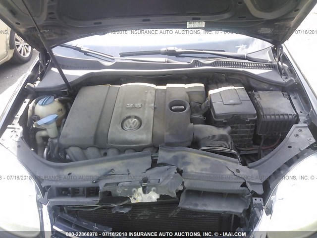 3VWEF71KX7M176569 - 2007 VOLKSWAGEN JETTA WOLFSBURG 黑色 照片 10