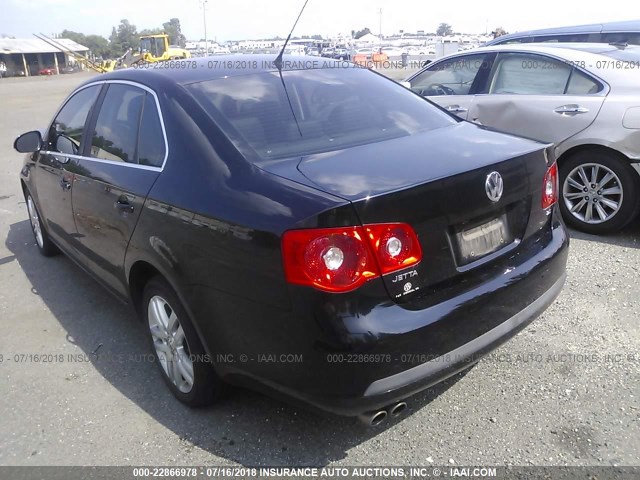 3VWEF71KX7M176569 - 2007 VOLKSWAGEN JETTA WOLFSBURG 黑色 照片 3