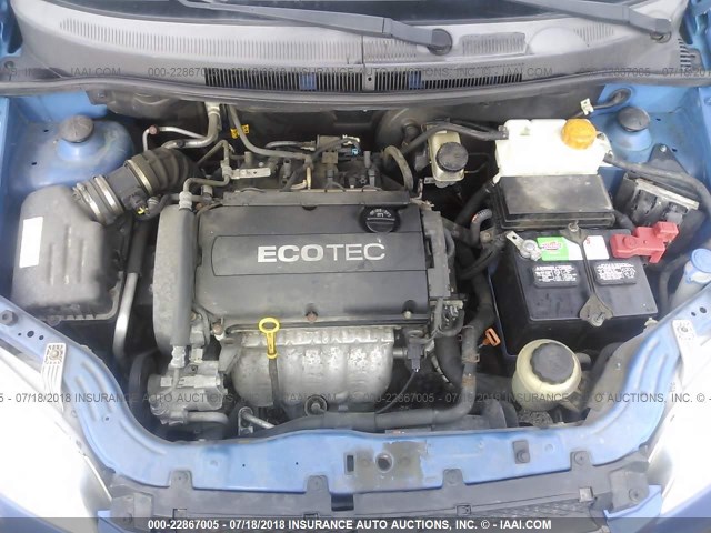 KL1TD5DE8AB123322 - 2010 CHEVROLET AVEO LS/LT 蓝色 照片 10