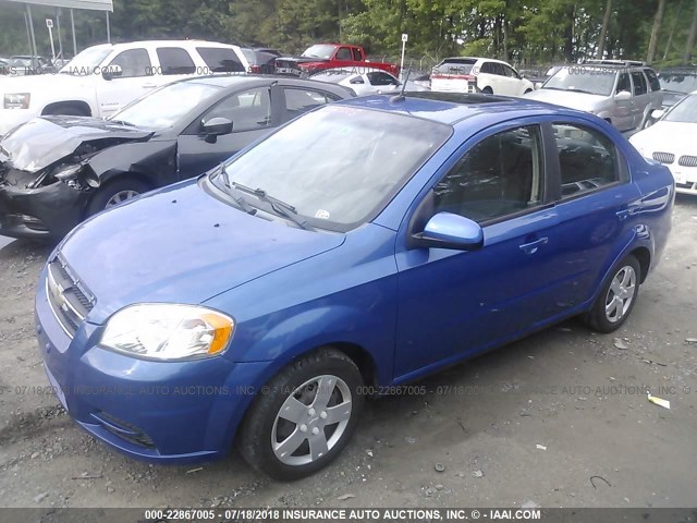 KL1TD5DE8AB123322 - 2010 CHEVROLET AVEO LS/LT BLUE photo 2