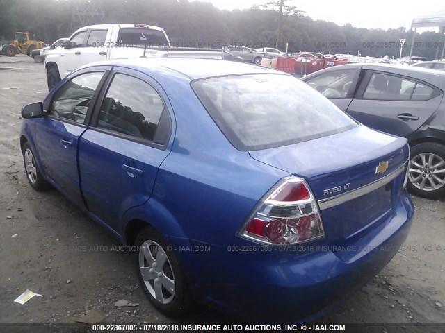 KL1TD5DE8AB123322 - 2010 CHEVROLET AVEO LS/LT BLUE photo 3