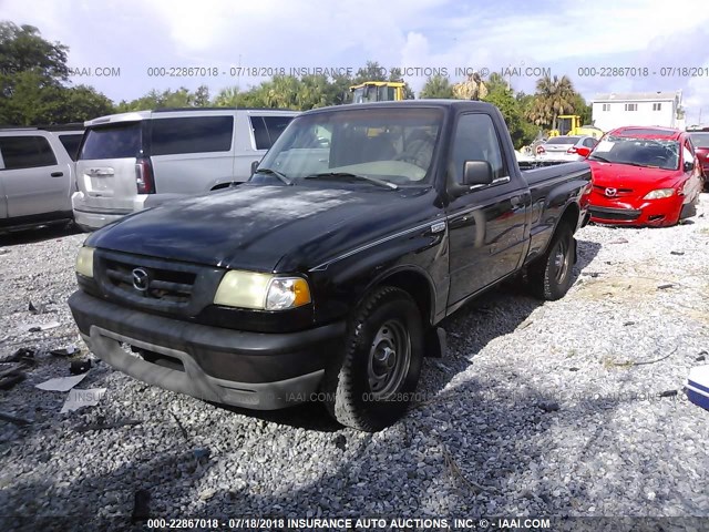 4F4YR12D73TM04910 - 2003 MAZDA B2300 BLACK photo 2