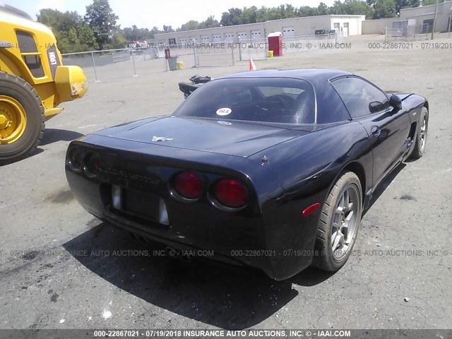 1G1YY12S735102072 - 2003 CHEVROLET CORVETTE Z06 BLACK photo 4