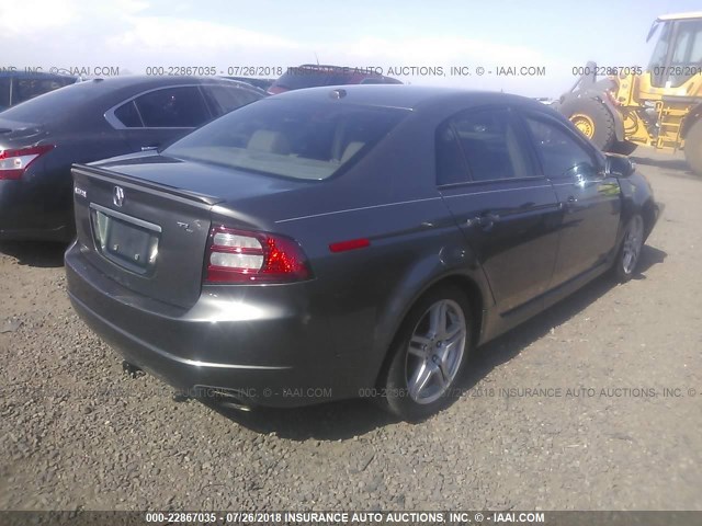 19UUA66278A000370 - 2008 ACURA TL BROWN photo 4