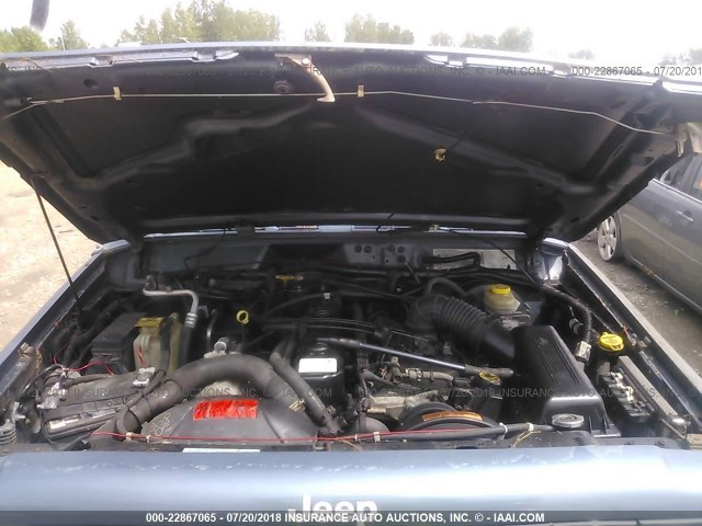 1J4FF68S8XL605324 - 1999 JEEP CHEROKEE SPORT/CLASSIC ლურჯი ფოტო 10