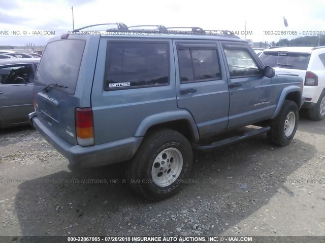 1J4FF68S8XL605324 - 1999 JEEP CHEROKEE SPORT/CLASSIC ლურჯი ფოტო 4