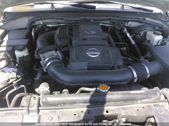 5N1AR18B89C612136 - 2009 NISSAN PATHFINDER S/LE/SE SILVER photo 10