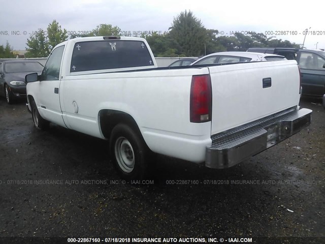 1GTEC14WXVZ541142 - 1997 GMC SIERRA C1500 WHITE photo 3