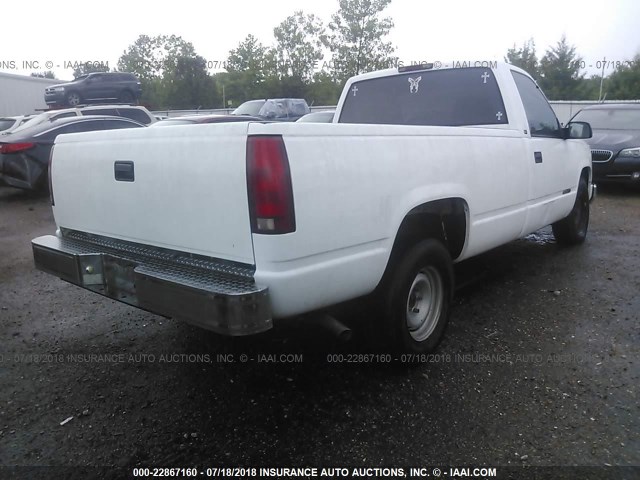 1GTEC14WXVZ541142 - 1997 GMC SIERRA C1500 WHITE photo 4