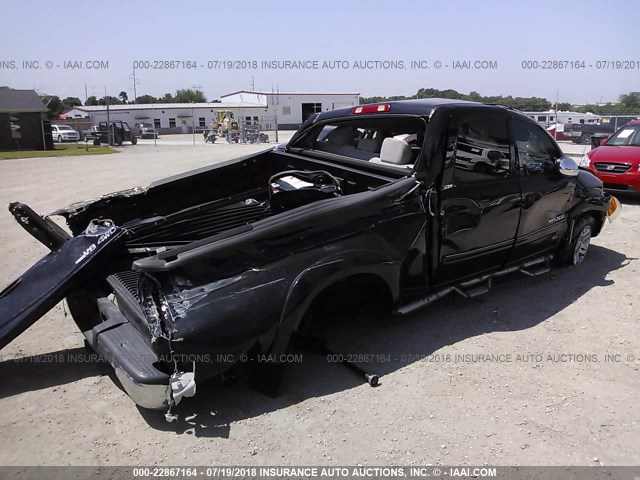5TBDT44126S533274 - 2006 TOYOTA TUNDRA DOUBLE CAB SR5 BLACK photo 4