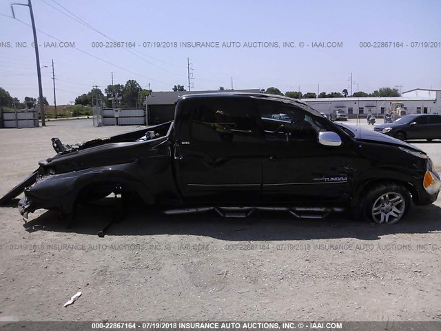 5TBDT44126S533274 - 2006 TOYOTA TUNDRA DOUBLE CAB SR5 BLACK photo 6