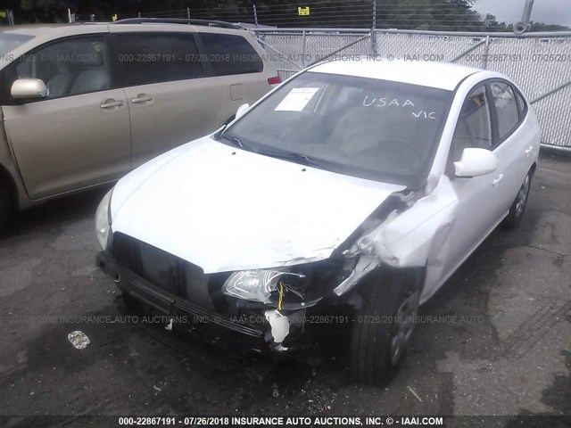 KMHDU46D78U526035 - 2008 HYUNDAI ELANTRA GLS/SE/LIMITED WHITE photo 2