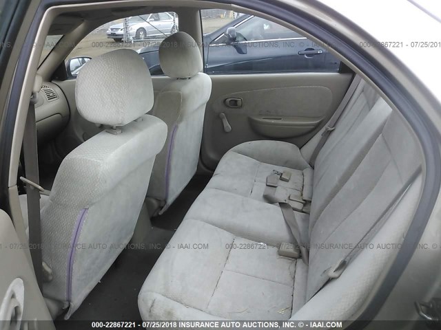 KNAFB121835267102 - 2003 KIA SPECTRA LS TAN photo 8