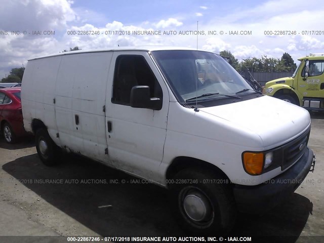 1FTNE24W54HA98726 - 2004 FORD ECONOLINE E250 VAN GRAY photo 1