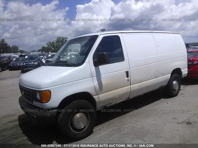 1FTNE24W54HA98726 - 2004 FORD ECONOLINE E250 VAN GRAY photo 2