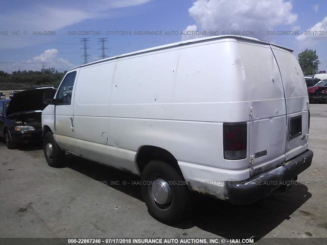 1FTNE24W54HA98726 - 2004 FORD ECONOLINE E250 VAN GRAY photo 3