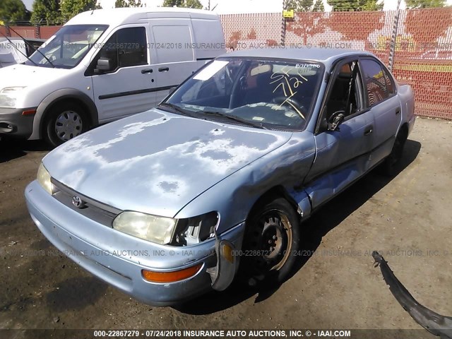 1NXAE09E7PZ060201 - 1993 TOYOTA COROLLA LE/DX ლურჯი ფოტო 2