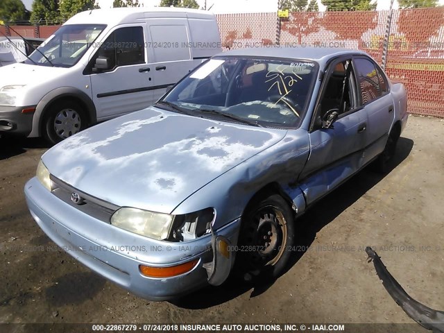 1NXAE09E7PZ060201 - 1993 TOYOTA COROLLA LE/DX BLUE photo 2