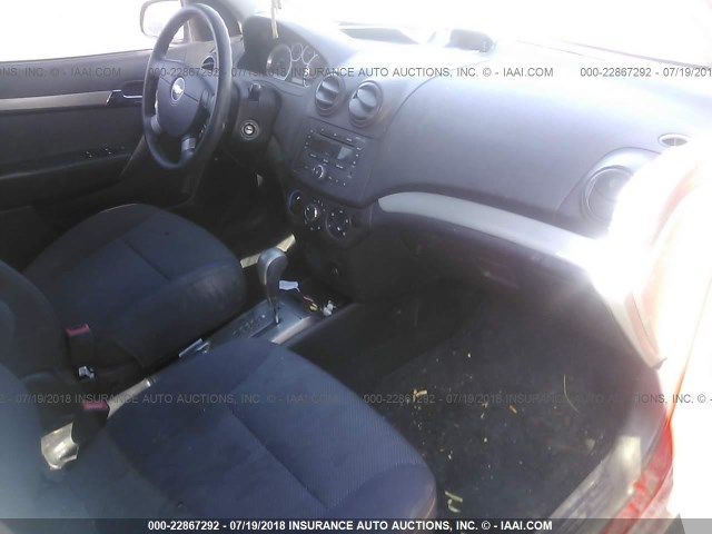 KL1TD56628B091662 - 2008 CHEVROLET AVEO LS RED photo 5