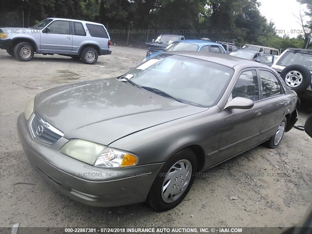 1YVGF22C6Y5150610 - 2000 MAZDA 626 ES/LX GOLD photo 2