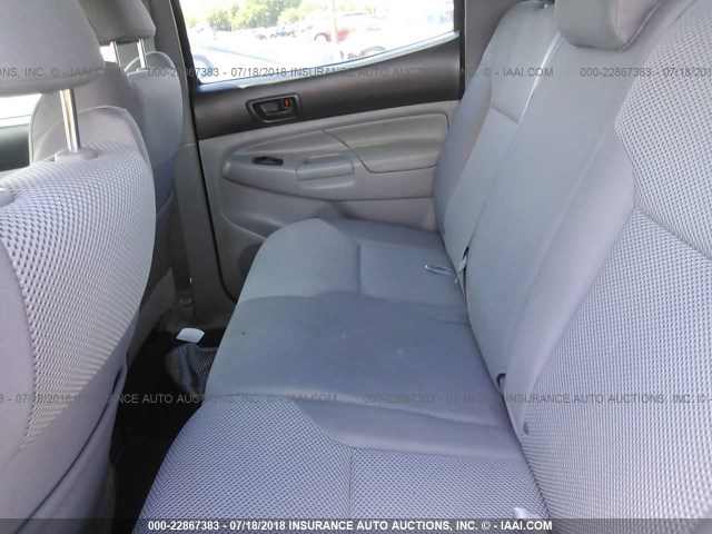 3TMLU4EN0CM081791 - 2012 TOYOTA TACOMA DOUBLE CAB ნაცრისფერი ფოტო 8