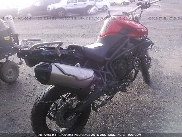 SMTE06BF3CJ506335 - 2012 TRIUMPH MOTORCYCLE TIGER 800XC ABS ORANGE photo 4