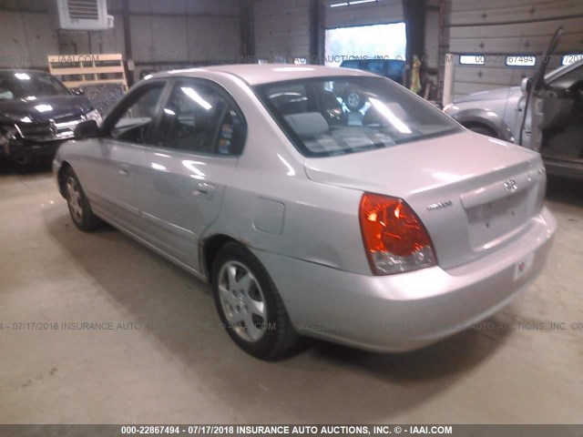 KMHDN46D46U377870 - 2006 HYUNDAI ELANTRA GLS/GT/LIMITED SILVER photo 3