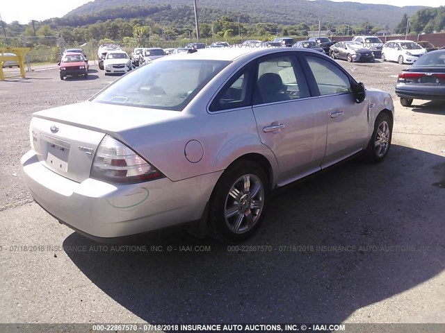 1FAHP28W28G133662 - 2008 FORD TAURUS LIMITED SILVER photo 4