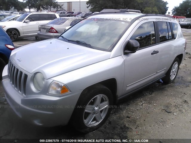 1J4NT1FBXAD625179 - 2010 JEEP COMPASS SPORT SILVER photo 2