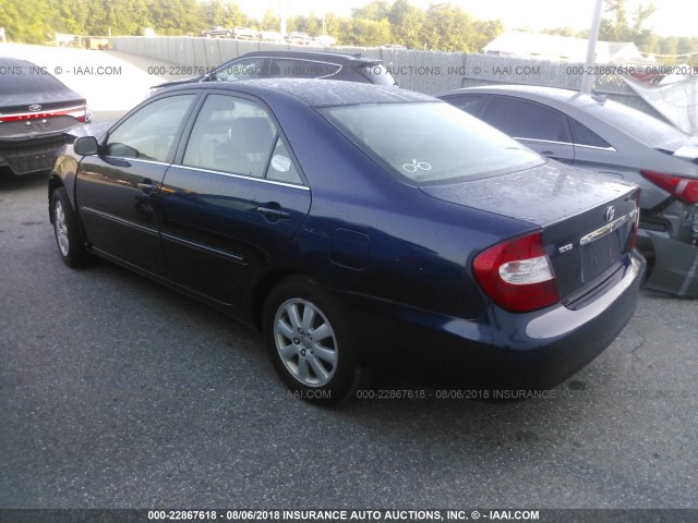 4T1BE30K54U358086 - 2004 TOYOTA CAMRY LE/XLE/SE 蓝色 照片 3