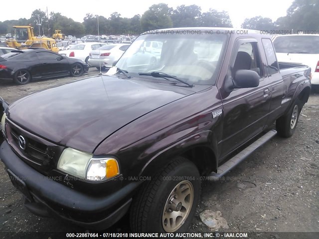 4F4YR16V33TM04518 - 2003 MAZDA B3000 CAB PLUS MAROON photo 2