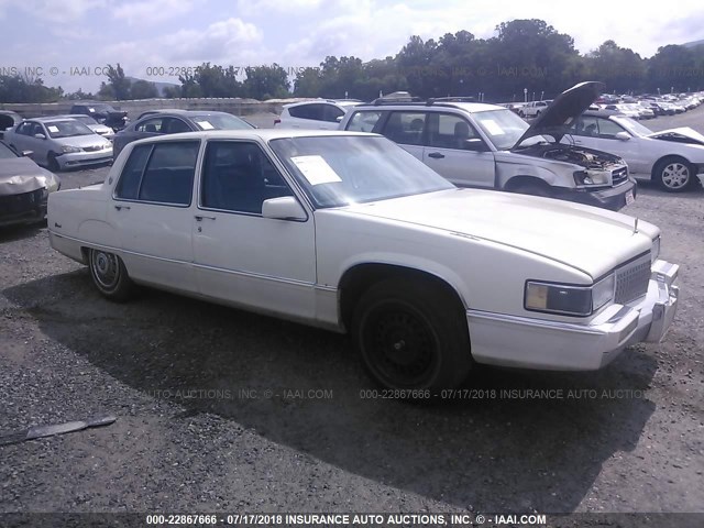 1G6CB5157K4282702 - 1989 CADILLAC FLEETWOOD WHITE photo 1