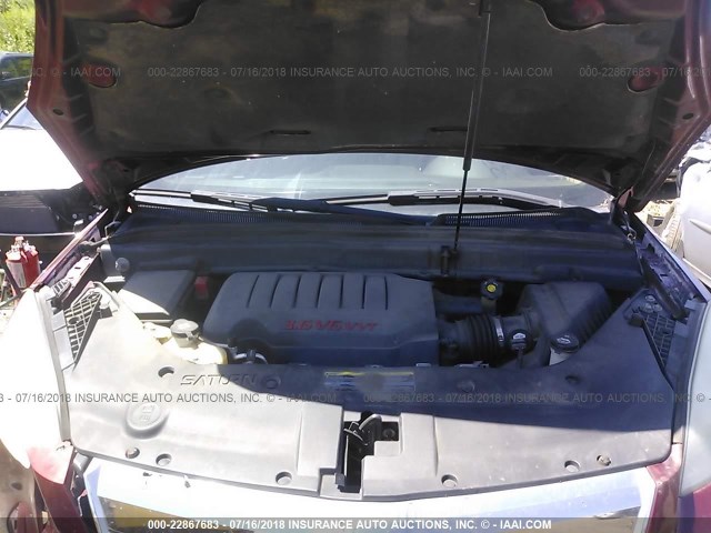 5GZER33777J116532 - 2007 SATURN OUTLOOK SPECIAL წითელი ფოტო 10