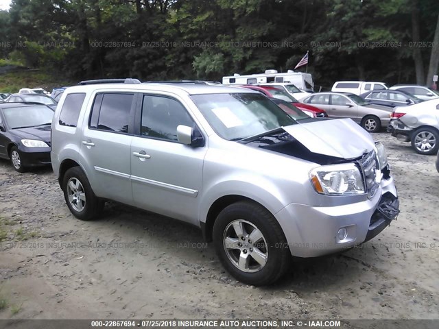 5FNYF4H46BB025182 - 2011 HONDA PILOT EX SILVER photo 1