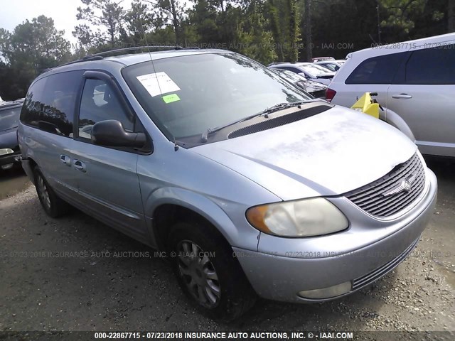 2C4GP54L23R187991 - 2003 CHRYSLER TOWN & COUNTRY LXI BLUE photo 1