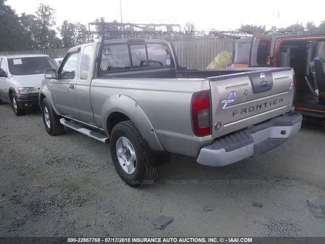 1N6ED26Y51C306739 - 2001 NISSAN FRONTIER KING CAB XE/KING CAB SE GRAY photo 3