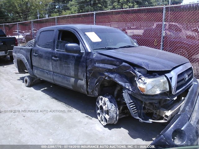 3TMLU42N77M013000 - 2007 TOYOTA TACOMA DOUBLE CAB BLACK photo 1