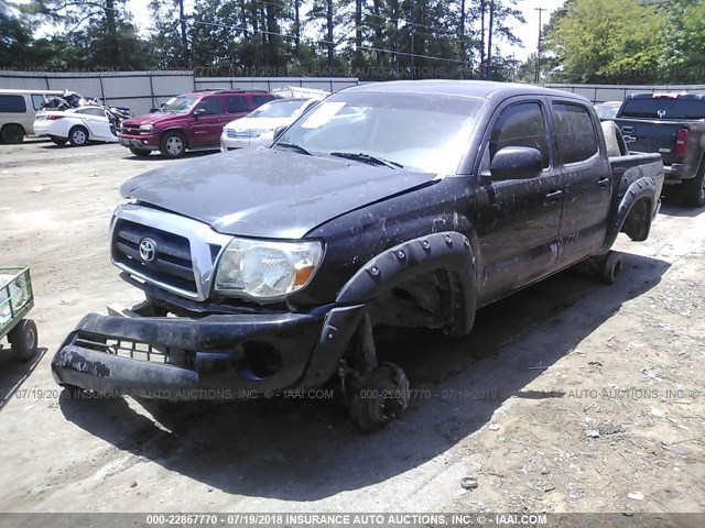 3TMLU42N77M013000 - 2007 TOYOTA TACOMA DOUBLE CAB შავი ფოტო 2