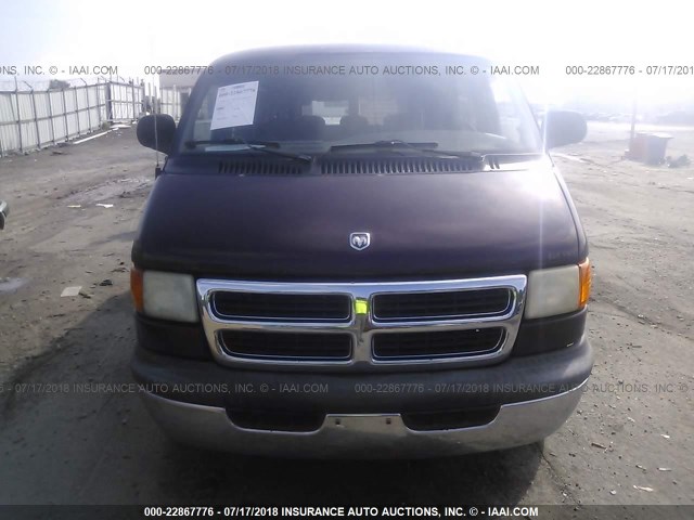 2B6HB11Y4WK140295 - 1998 DODGE RAM VAN B1500 BURGUNDY photo 6