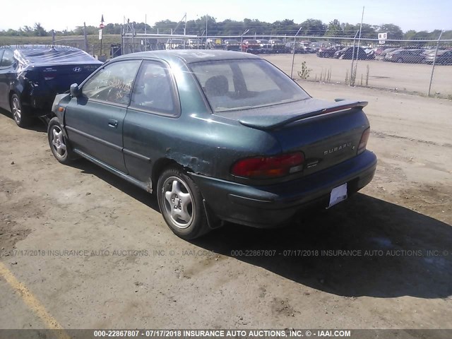 JF1GM4559TH413030 - 1996 SUBARU IMPREZA LX GREEN photo 3