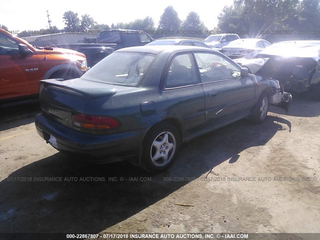 JF1GM4559TH413030 - 1996 SUBARU IMPREZA LX GREEN photo 4