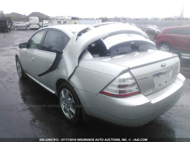 1FAHP28W18G139033 - 2008 FORD TAURUS LIMITED SILVER photo 3