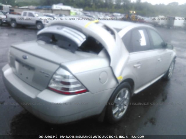 1FAHP28W18G139033 - 2008 FORD TAURUS LIMITED SILVER photo 4